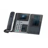 Telefone IP POLY Edge E400 8 linhas com fio preto