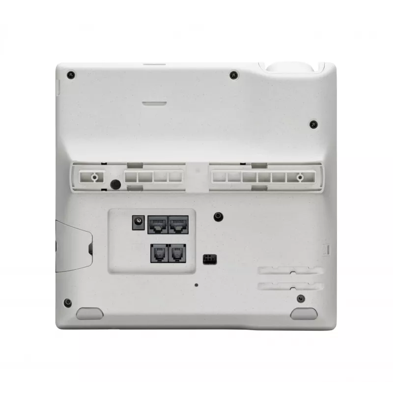 Telefone IP POLY Edge E400 8 linhas com fio preto