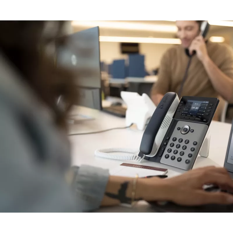 Telefone IP HP Poly Edge E300 compatível com PoE, IPS, 320 x 240 píxeis, 4:3, HTTPS, ENERGY STAR, EAC, Federal Communications Commission (FCC), CE