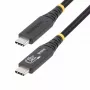 Cabo USB4 StarTech.com 50cm (1.6ft), cabo USB-C certificado USB-IF, 40Gbps, 240W Power Delivery PD 3.1 EPR, 8K 60Hz, cabo de transferência de dados USB Type-C, compatível com portas Thunderbolt/USB 3.2