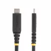 Cabo USB4 StarTech.com 50cm (1.6ft), cabo USB-C certificado USB-IF, 40Gbps, 240W Power Delivery PD 3.1 EPR, 8K 60Hz, cabo de transferência de dados USB Type-C, compatível com portas Thunderbolt/USB 3.2