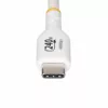 Cabo de carregamento USB-C StarTech.com 4m branco, cabo USB-C certificado USB-IF, 240W PD EPR, cabo de carregamento para portátil USB 2.0 Type-C, cabo de transferência de dados USB-C, revestimento TPE