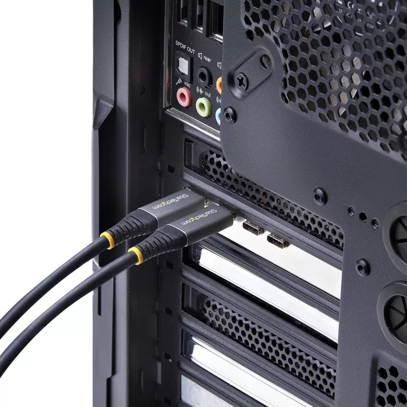 Placa PCIe USB de 5 portas StarTech.com, USB 3.2 10 Gbit/s, placa PCI Express com 4 portas USB-C, 1 porta USB-A interna, placa controladora USB PCIe, Windows/macOS/Linux