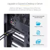 Placa PCIe USB de 5 portas StarTech.com, USB 3.2 10 Gbit/s, placa PCI Express com 4 portas USB-C, 1 porta USB-A interna, placa controladora USB PCIe, Windows/macOS/Linux