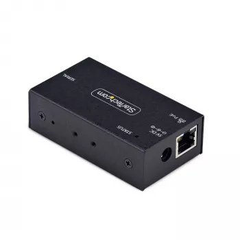 Adaptador série para Ethernet de 1 porta StarTech.com, servidor de dispositivos série IP PoE 802.3af para dispositivos RS232 remotos, montagem em parede/calha DIN, conversor RJ45 LAN para DB9 série, TAA