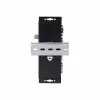 Adaptador série para Ethernet de 4 portas StarTech.com, servidor de dispositivos série IP para dispositivos RS232 remotos, montagem em parede/calha DIN, caixa metálica, conversor RJ45 LAN para DB9 série