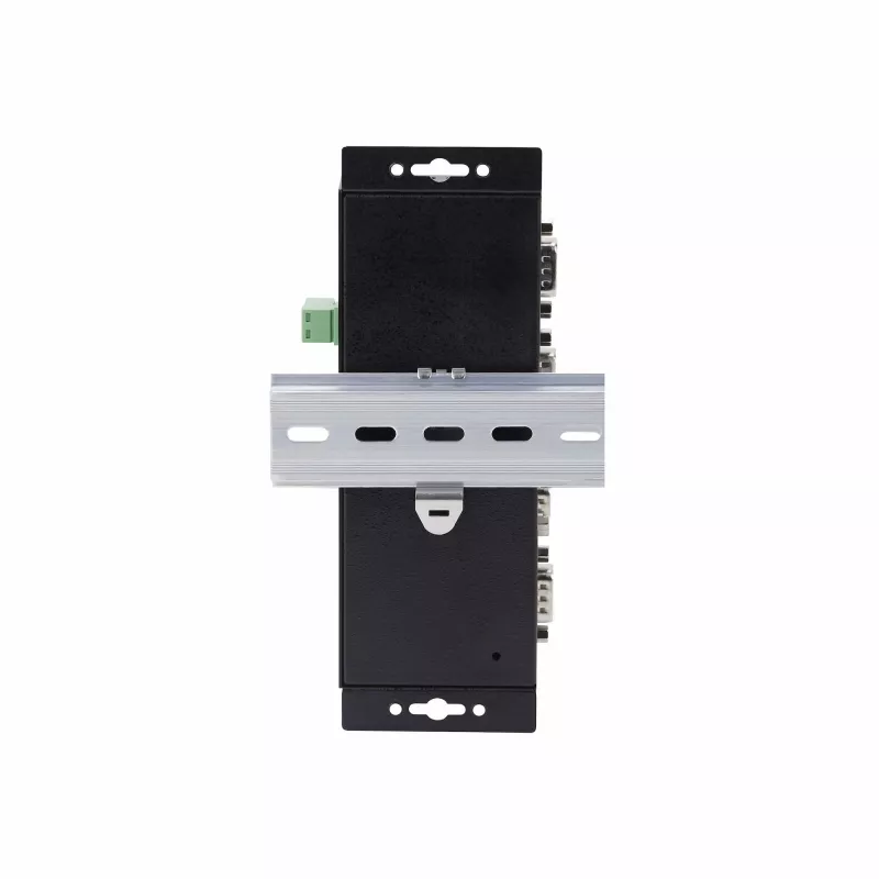 Adaptador série para Ethernet de 4 portas StarTech.com, servidor de dispositivos série IP para dispositivos RS232 remotos, montagem em parede/calha DIN, caixa metálica, conversor RJ45 LAN para DB9 série