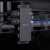 Adaptador série para Ethernet de 4 portas StarTech.com, servidor de dispositivos série IP para dispositivos RS232 remotos, montagem em parede/calha DIN, caixa metálica, conversor RJ45 LAN para DB9 série