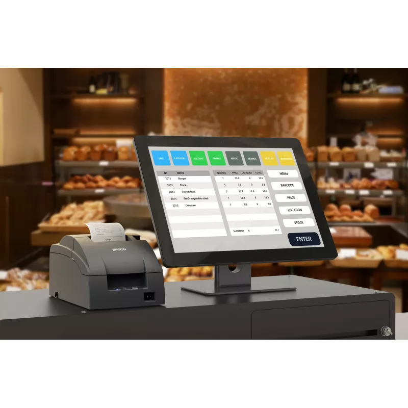 Impressora de recibos Epson TM-U220IIB série PS NE sensor ECW