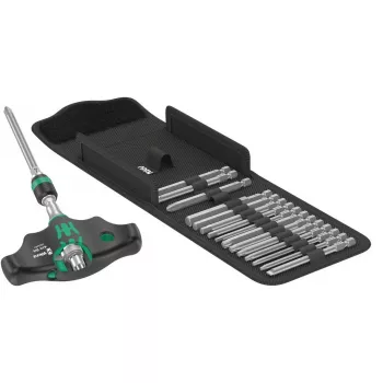 Conjunto de chaves Wera 05023471001 catraca 17 peças preto verde