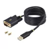 Cabo adaptador StarTech.com 2m USB para serial, retenção COM, parafusos/porcas substituíveis, USB-A para DB9 RS232, CI FTDI, proteção ESD, Windows/macOS/Linux