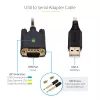 Cabo adaptador StarTech.com 2m USB para serial, retenção COM, parafusos/porcas substituíveis, USB-A para DB9 RS232, CI FTDI, proteção ESD, Windows/macOS/Linux