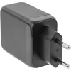 Fonte de alimentação InLine USB PD, carregador GaN, 3 portas, Dual USB-C + USB-A, 65W