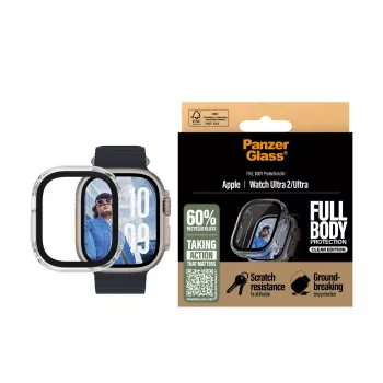 PanzerGlass ® Capa Full Body Transparente Apple Watch Ultra 3 | Ultra 2 | Ultra | 49mm