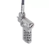 StarTech.com UNIVCS-LAPTOP-LOCK cadeado de cabo universal para portátil, 2 m, de combinação com número de série, Noble Wedge/Nano/K-Slot, preto/prateado, TAA