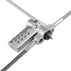 StarTech.com UNIVCS-LAPTOP-LOCK cadeado de cabo universal para portátil, 2 m, de combinação com número de série, Noble Wedge/Nano/K-Slot, preto/prateado, TAA