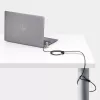 StarTech.com UNIVCS-LAPTOP-LOCK cadeado de cabo universal para portátil, 2 m, de combinação com número de série, Noble Wedge/Nano/K-Slot, preto/prateado, TAA