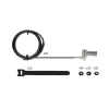 StarTech.com UNIVCS-LAPTOP-LOCK cadeado de cabo universal para portátil, 2 m, de combinação com número de série, Noble Wedge/Nano/K-Slot, preto/prateado, TAA
