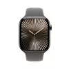 Smartwatch Apple Watch Series 10 GPS + Cellular 46mm caixa de titânio natural bracelete desportiva Stone Grey S/M