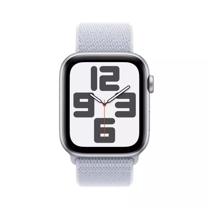Smartwatch Apple Watch SE GPS + Cellular 44mm caixa de alumínio prateada Blue Cloud Sport Loop