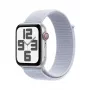 Smartwatch Apple Watch SE GPS + Cellular 44mm caixa de alumínio prateada Blue Cloud Sport Loop