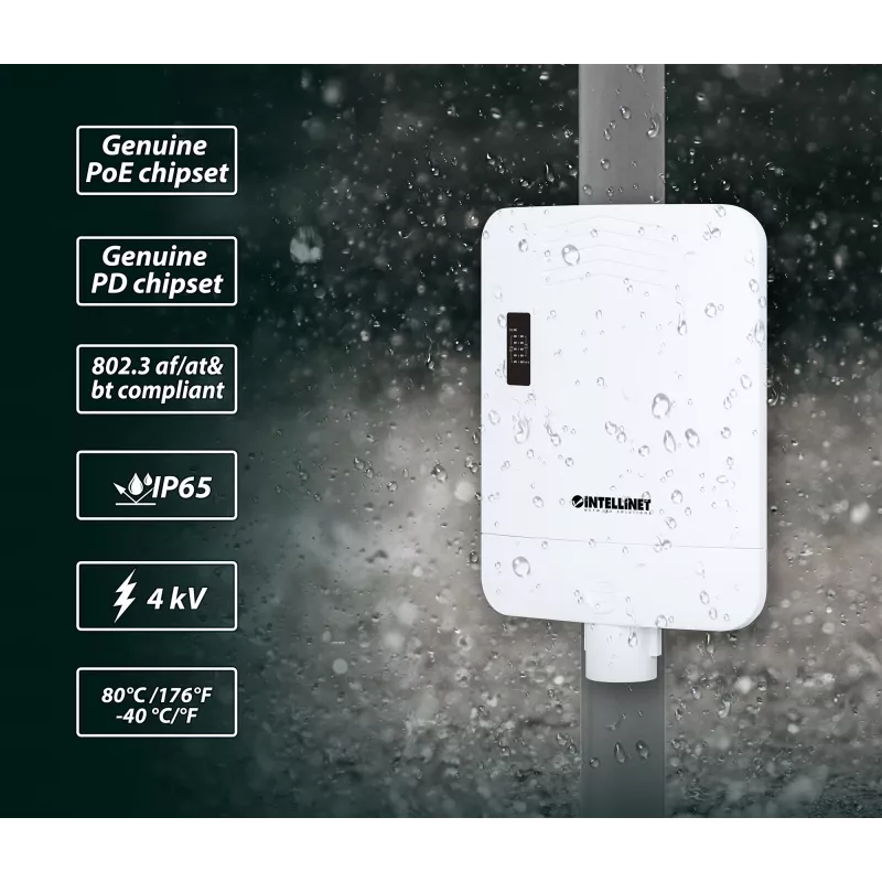Switch de rede Intellinet 509220 Gigabit Ethernet 5 portas PoE