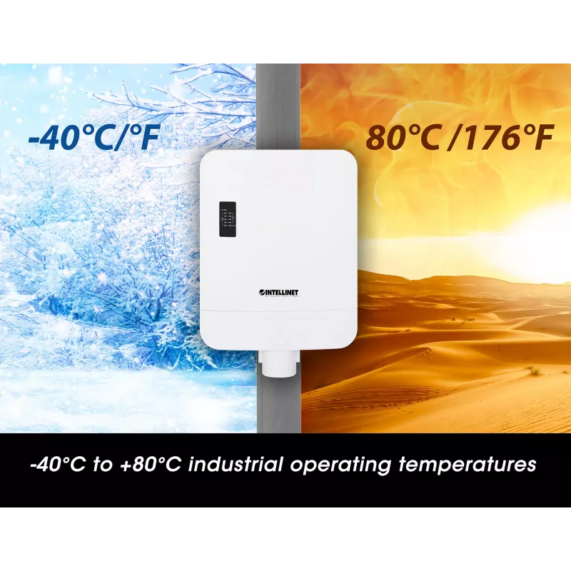 Switch de rede Intellinet 509220 Gigabit Ethernet 5 portas PoE