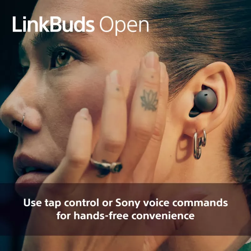 Auscultadores sem fios Sony LinkBuds Open WFL910W – Bluetooth, 20–20000 Hz, 10 m de alcance, branco