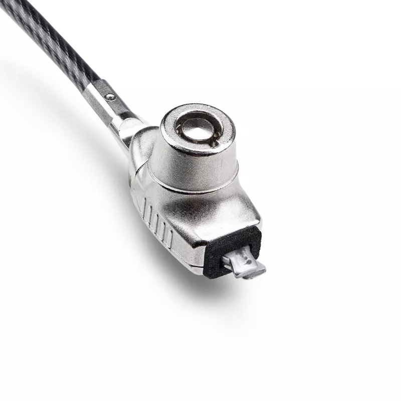 StarTech.com fecho fino compatível com ranhura Noble Wedge®, cabo de segurança 1,5 m, proteção antifurto de secretária para portátil/notebook, cabo de aço resistente a cortes, fecho de chave