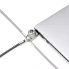 StarTech.com fecho fino compatível com ranhura Noble Wedge®, cabo de segurança 1,5 m, proteção antifurto de secretária para portátil/notebook, cabo de aço resistente a cortes, fecho de chave