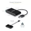 StarTech.com ST4200MINI2-USB-HUB Hub de interfaces USB 2.0 480 Mbit/s preto