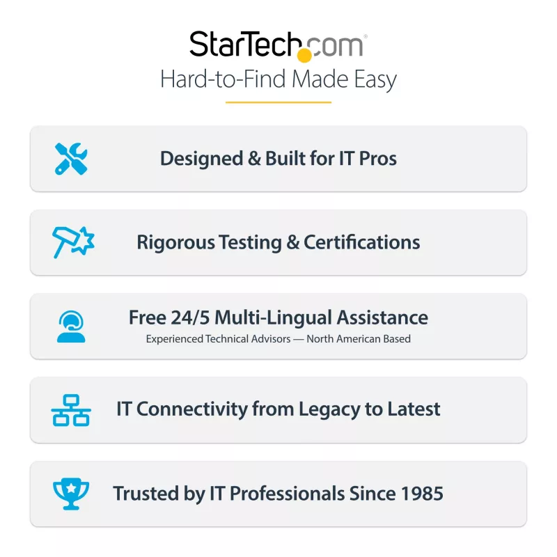 Cabo Ethernet CAT8 StarTech.com 2 m azul, RJ45 sem patilha, 25G/40G, 2000 MHz, 100 W PoE++, S/FTP, 26AWG cobre puro estanhado, LSZH, cabo de rede blindado com alívio de tensão, testado individualmente