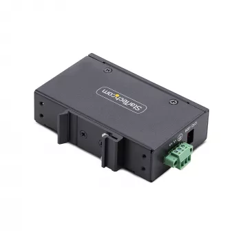 StarTech.com switch de rede industrial não gerido de 5 portas, Ethernet 100/1000, montagem em calha DIN/parede, switch Gigabit robusto IP30, -40 °F a 167 °F, 9–60 V DC, compatível com TAA