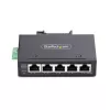 StarTech.com I51G-ETHERNET-SWITCH switch Gigabit Ethernet industrial não gerido de 5 portas, 10/100/1000, calha DIN/montagem na parede, IP30, -40 a 75 °C (-40–167 °F), DC, TAA