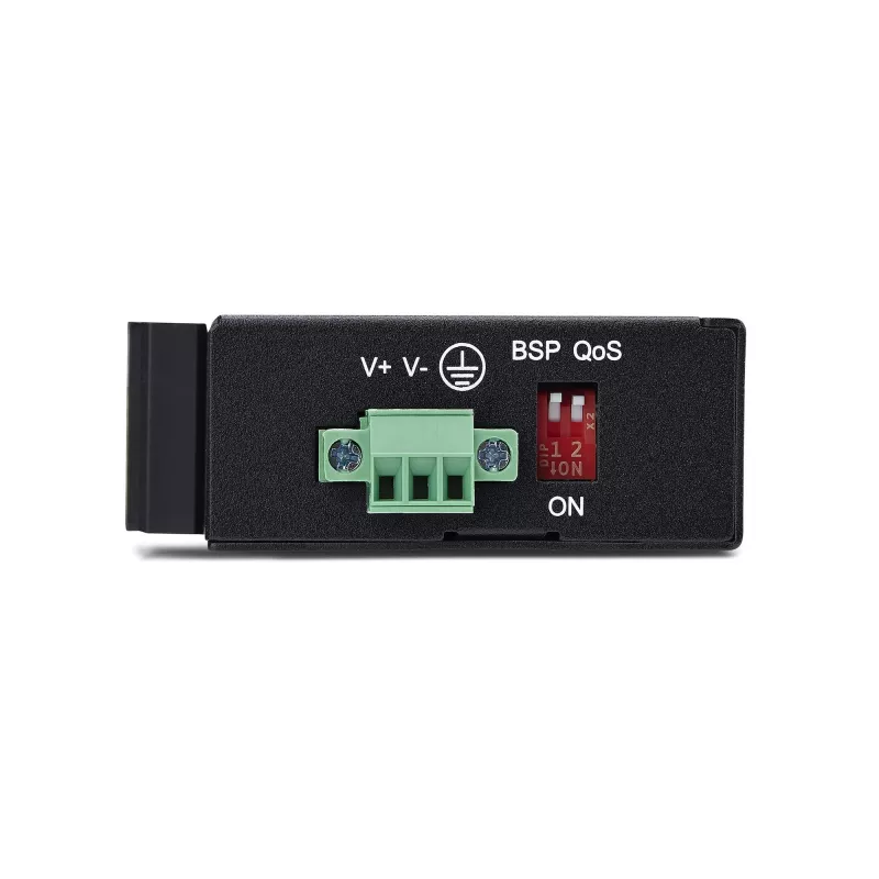 StarTech.com I51G-ETHERNET-SWITCH switch Gigabit Ethernet industrial não gerido de 5 portas, 10/100/1000, calha DIN/montagem na parede, IP30, -40 a 75 °C (-40–167 °F), DC, TAA