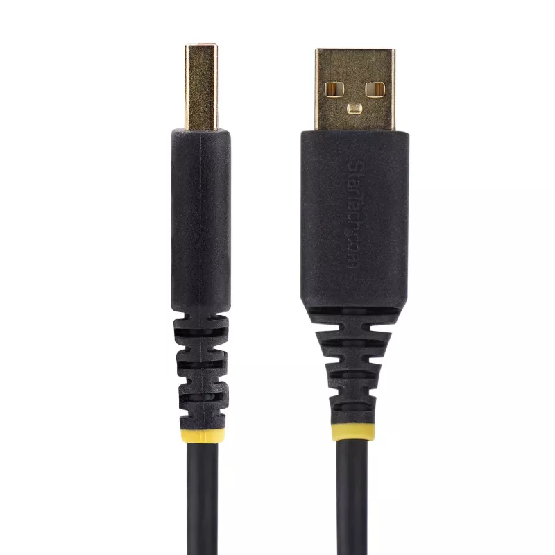 Cabo adaptador USB para série StarTech.com 1ft (30cm), retenção COM, porcas/parafusos substituíveis, USB-A para DB9 RS232, CI FTDI, proteção ESD, Windows/macOS/Linux