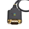 Cabo adaptador USB para série StarTech.com 1ft (30cm), retenção COM, porcas/parafusos substituíveis, USB-A para DB9 RS232, CI FTDI, proteção ESD, Windows/macOS/Linux