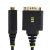 Cabo adaptador USB para série StarTech.com 1ft (30cm), retenção COM, porcas/parafusos substituíveis, USB-A para DB9 RS232, CI FTDI, proteção ESD, Windows/macOS/Linux