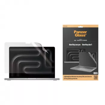 Protetor de ecrã PanzerGlass Dual Privacy MacBook Pro 16 polegadas M1 M2 M3 M4 transparente