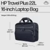 Mala para portátil HP Travel Plus 22L pasta 16 polegadas monocromático