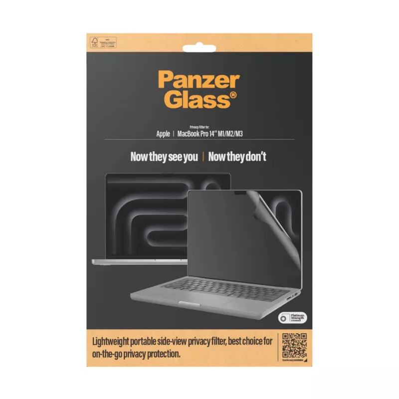 Proteção de ecrã PanzerGlass Dual Privacy MacBook Pro 14