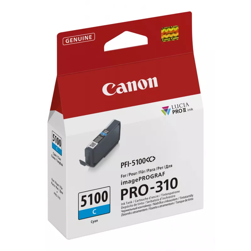 Tinteiro Canon PFI-5100 C 1 unid. original ciano