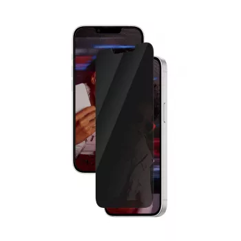 Película de proteção de ecrã com filtro de privacidade PanzerGlass SAFE. by ® iPhone 17e | 16e | 14 | 13 | 13 Pro | Ultra-Wide Fit com EasyAligner