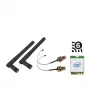 Shuttle WLN-M3 - kit Wi-Fi para Edge PC série SPCEL, placa Wi-Fi Intel M.2 (ax)/Bluetooth, incl. cabos e antenas externas