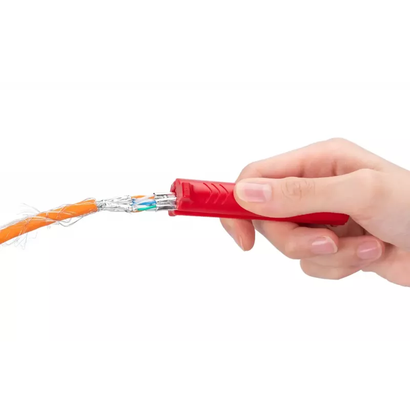 DIGITUS DN-94001-1 ferramenta descarnadora para cabos de rede/dados, 5–15 mm, até AWG 24, vermelho
