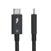 Cabo StarTech.com 1,5ft (50cm) Thunderbolt 5, 80Gbit/s/até 120Gbit/s, 240W PD, 8K 60Hz, cabo Thunderbolt certificado - compatível com Thunderbolt 4/USB4/USB-C