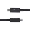 Cabo StarTech.com 1,5ft (50cm) Thunderbolt 5, 80Gbit/s/até 120Gbit/s, 240W PD, 8K 60Hz, cabo Thunderbolt certificado - compatível com Thunderbolt 4/USB4/USB-C