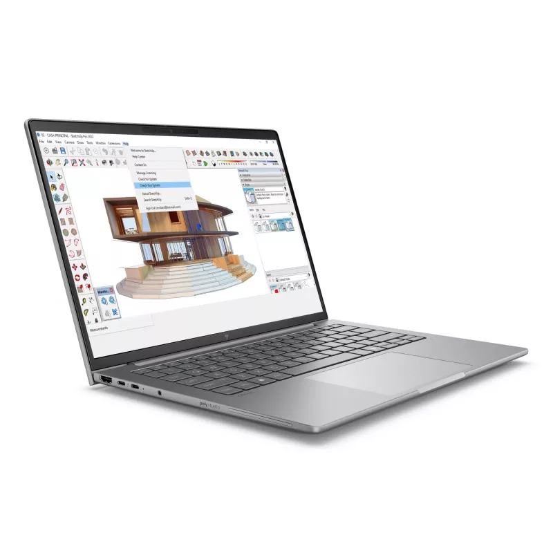 HP ZBook 8 G1i 14 A3ZU8ET estação de trabalho móvel, Intel Core Ultra 7 255H, 14 polegadas 2.5K (2560x1600) IPS 400 nits, 32 GB RAM, 1 TB SSD, NVIDIA RTX 500 Ada, Wi-Fi 7, Windows 11 Pro, teclado alemão
