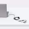 StarTech.com fecho universal para portátil 2 m, cabo de segurança para notebooks compatível com Noble Wedge/Nano/K-Slot, cabo de fecho com chave, antifurto, cabo de aço carbono resistente a cortes