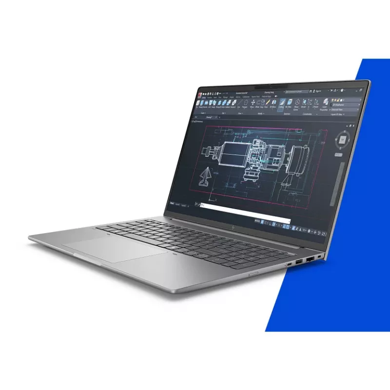 HP ZBook 8 G1i 16 A3ZU2ET estação de trabalho móvel, Intel Core Ultra 7 255H, 16 polegadas 2.5K (2560x1600) IPS, 32 GB RAM, 1 TB SSD, NVIDIA RTX 500 Ada, Wi-Fi 7, Windows 11 Pro, teclado alemão QWERTZ, Meteor Silver